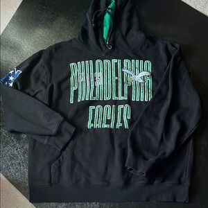 Mitchell & Ness Black and Green Hoodie